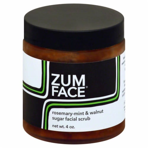 Zum Face Indigo Wild Rosemary-mint & Walnut Sugar Face Scrub Perspective: front