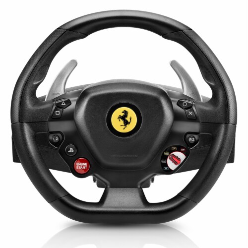Thrustmaster T80 Ferrari 488 GTB Edition Racing Gaming Wheel for PS5, PS4, & PC Perspective: front