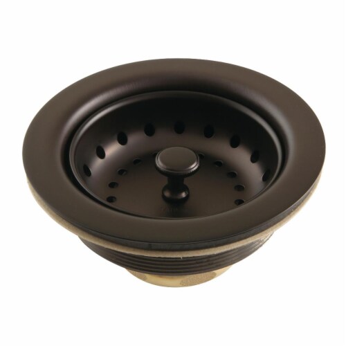Kingston Brass K111BORB Tacoma Stainless Steel Kitchen Sink Basket Strainer, Oil Rubbed Bronz Perspective: front