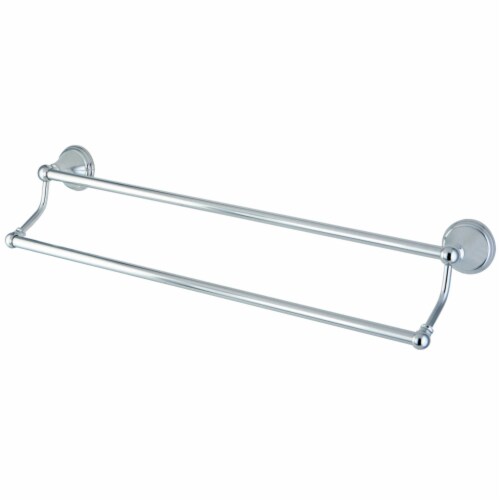 Kingston Brass BA2973C Governor 24  Dual Towel Bar, Polished Chrome Perspective: front