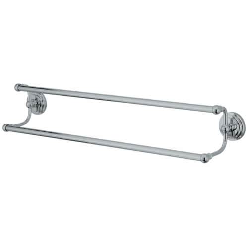 Kingston Brass BA271318C Milano 18  Dual Towel Bar, Polished Chrome Perspective: front