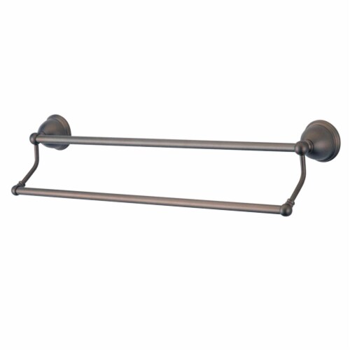 Kingston Brass BA396318ORB Restoration 18  Dual Towel Bar, Oil Rubbed Bronze Perspective: front