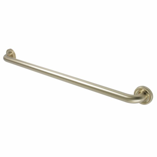 Kingston Brass DR914307 Camelon 30  Decorative Grab Bar, Brushed Brass Perspective: front