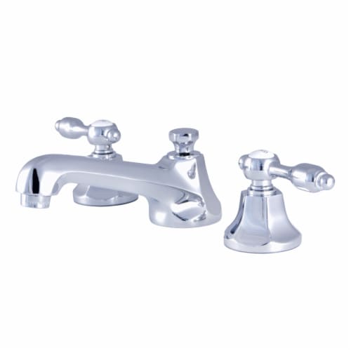 Kingston Brass KS4461TAL Tudor 8" Widespread Bathroom Faucet, Polished Chrome Perspective: front