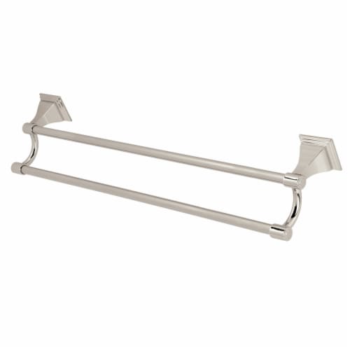 Kingston Brass BAH6123PN Monarch 24-Inch Dual Towel Bar, Polished Nickel Perspective: front
