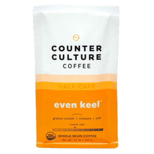 Counter Culture Coffee Even Keel™ Medium Roast Half Caff Whole Bean Coffee Perspective: front