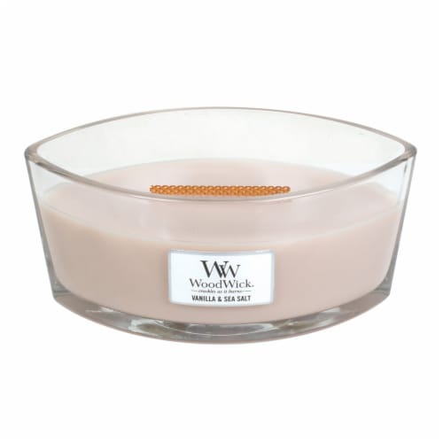 WoodWick® Vanilla & Sea Salt Candle Perspective: front