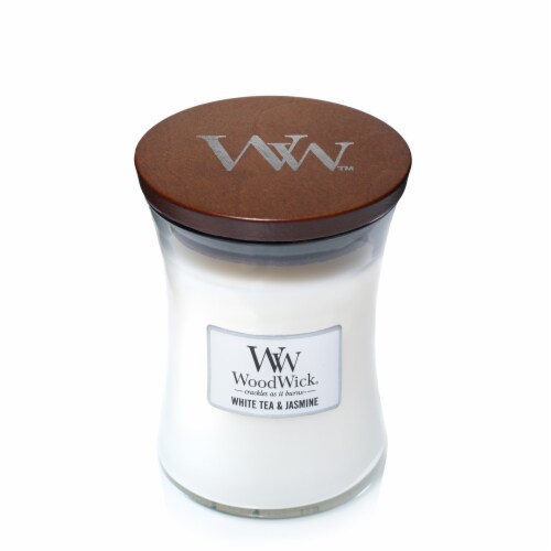 WoodWick® White Tea & Jasmine Medium Hourglass Candle, 1 ct - QFC