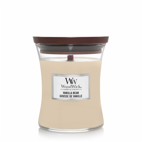 WoodWick® Vanilla Bean Medium Hourglass Candle Perspective: front