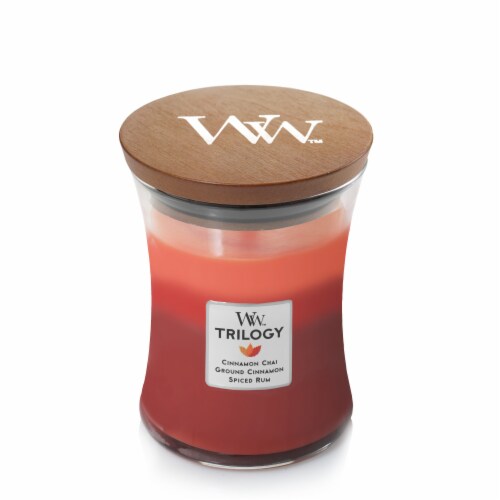 WoodWick® Trilogy Exotic Spices Jar Candle Perspective: front
