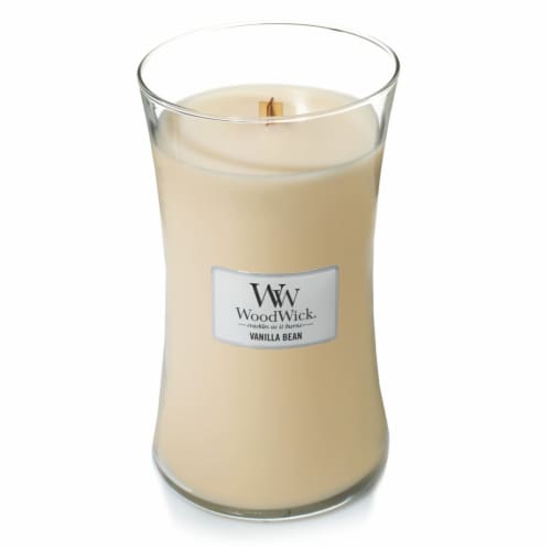 WoodWick® Vanilla Bean Large Candle Perspective: front