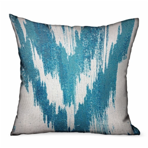Blue ikat shop throw pillows