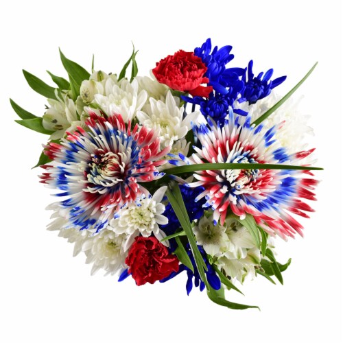 Red and White Spiral Bouquet