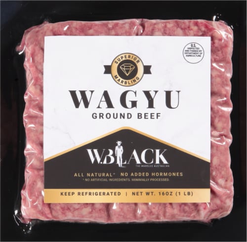 W.Black Wagyu Ground Beef Perspective: front