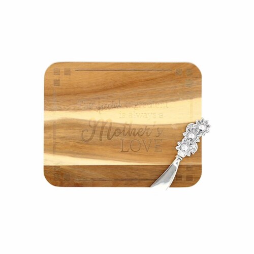 Pavilion 256360 9 x 7 in. Serving Board with Spreader, The Special Ingredient A Mothers Love Perspective: front
