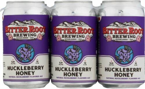 Bitter Root Brewing Huckleberry Honey Ale Perspective: front