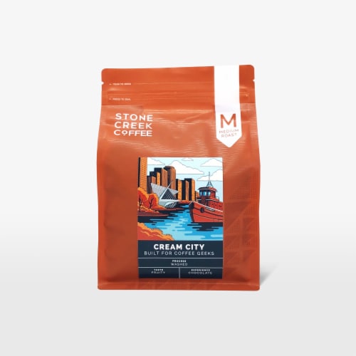 Stone Creek Cream City Medium Roast Coffee Perspective: front
