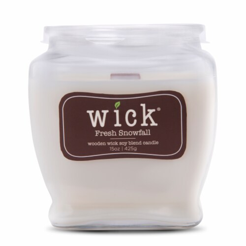 Carolina Candle Wick Fresh Snowfall Candle Perspective: front