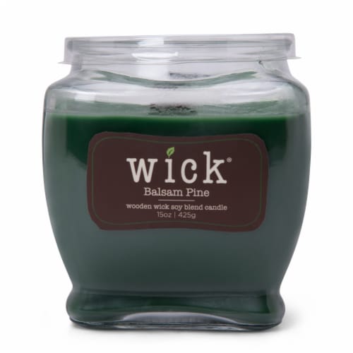 Carolina Candle Wick Balsam Pine Candle Perspective: front