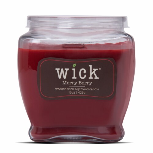 Carolina Candle Wick Merry Berry Candle Perspective: front