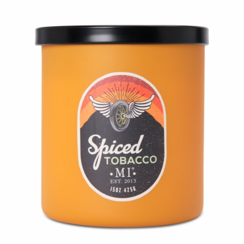 Manly Indulgence All American Spiced Tobaco Candle Perspective: front