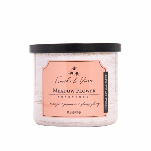 Finch & Vine Meadow Flower Fragranced Candle Perspective: front