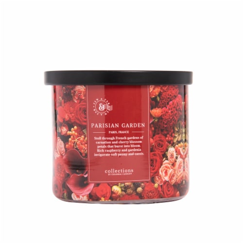Colonial Candle® Parisian Garden Glass Jar Candle Perspective: front