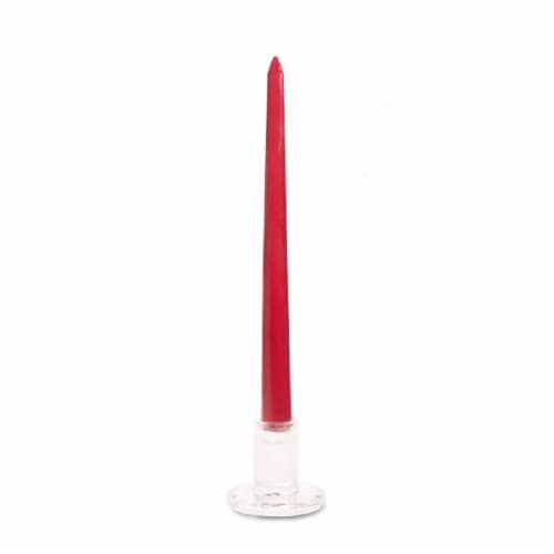 Carolina Unscented Taper Candles - 2 Pack - Burgundy Perspective: front