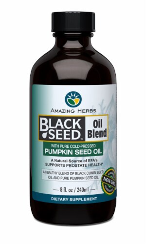 Tænk fremad justering Lav vej Amazing Herbs Black Seed Oil with Pumpkin Seed Oil, 8 fl oz - Pay Less  Super Markets