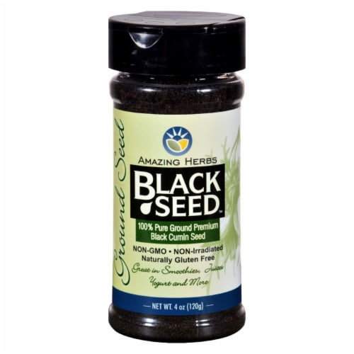 Black Seed Black Cumin Seed - Ground - 4 oz - Pack of 3 Perspective: front