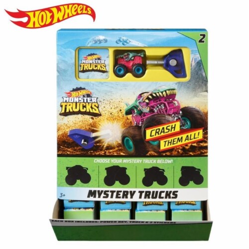 Hot Wheels Mystery Monster Trucks Series 2 With Power Key V8