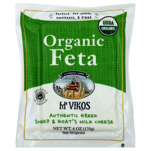 Mt Vikos Organic Feta Perspective: front