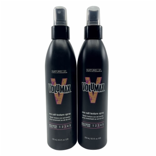 Naturelle Volumax Sea Salt Texture Spray Hold Factor 3 8.5 OZ Set of 2 Perspective: front