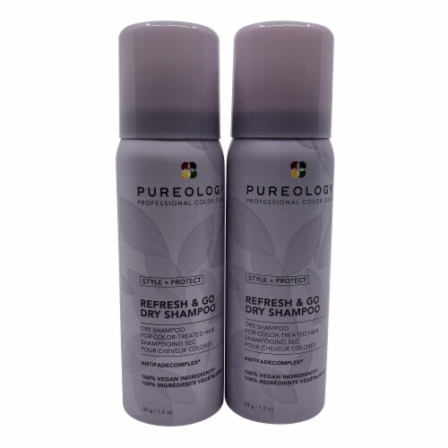 Pureology Refresh & Go Dry Shampoo Color Treated Hair 1.2 OZ Set of 2