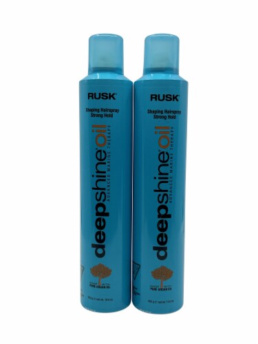 Rusk Deep Shine Oil Shaping Hair Spray Strong Hold 10.6 OZ Set of