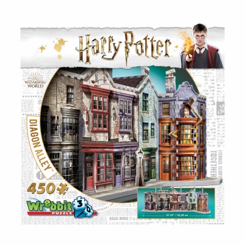 Wrebbit Harry Potter Collection Diagon Alley 3D Puzzle Perspective: front