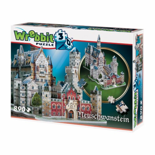 Wrebbit Neuschwanstein Castle 3D Puzzle Perspective: front