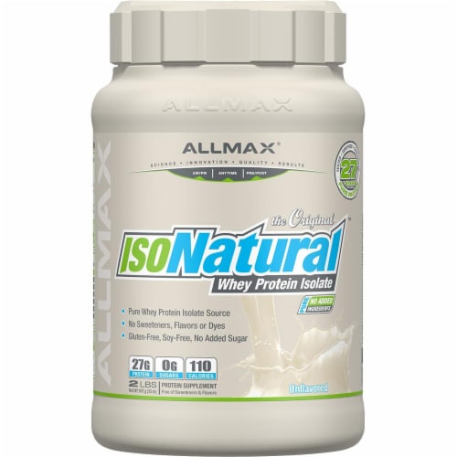 ALLMAX Nutrition  IsoNatural™ Pure Whey Protein Isolate   Unflavored Perspective: front