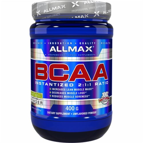 ALLMAX Nutrition BCAA - Unflavored Perspective: front