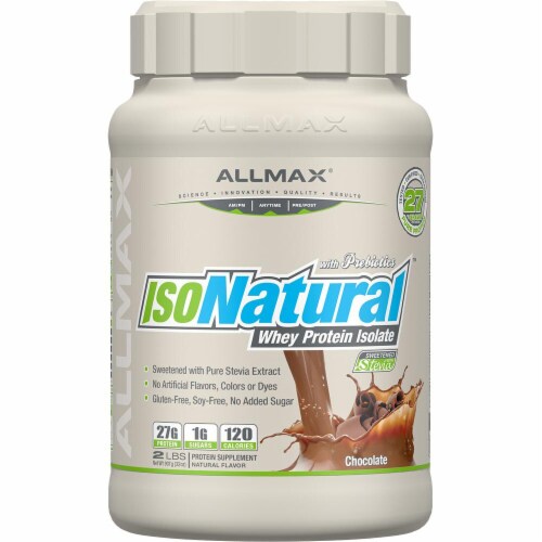 ALLMAX Nutrition  IsoNatural™ Whey Protein Isolate   Chocolate Perspective: front