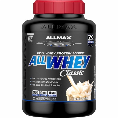 ALLMAX Nutrition  ALLWHEY® CLASSIC Pure Whey Protein Blend   French Vanilla Perspective: front
