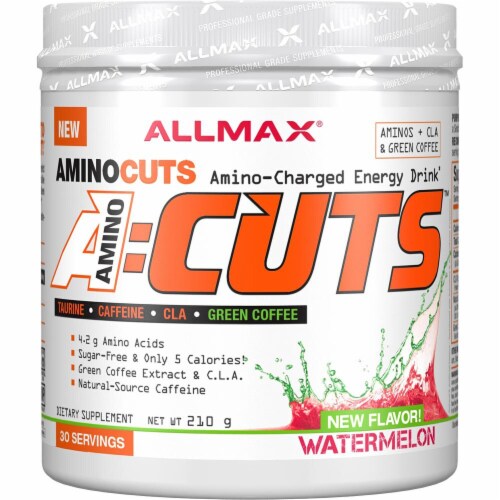 ALLMAX® Nutrition A-Cuts™ Watermelon Amino-Charged Energy Drink Perspective: front