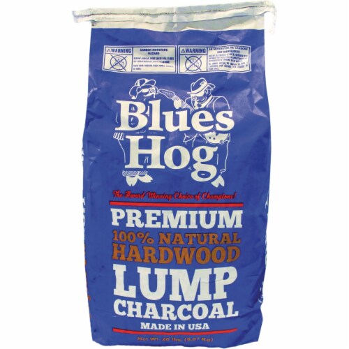 Blues Hog 20 Lb. Natural Premium Hardwood Lump Charcoal 90920 Perspective: front