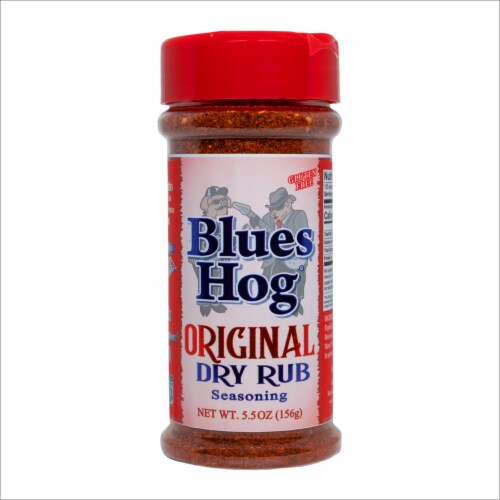 Blues Hog® Dry Rub Seasoning All Purpose Spice Bottle Gluten Free BBQ Perspective: front