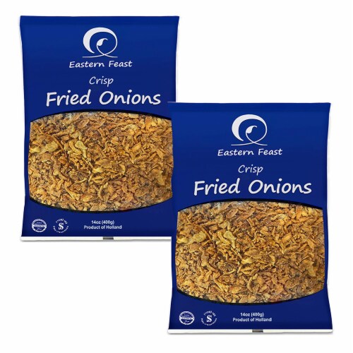 Eastern Feast - Fried Onions, 14 oz, Product of Holland Perspective: front
