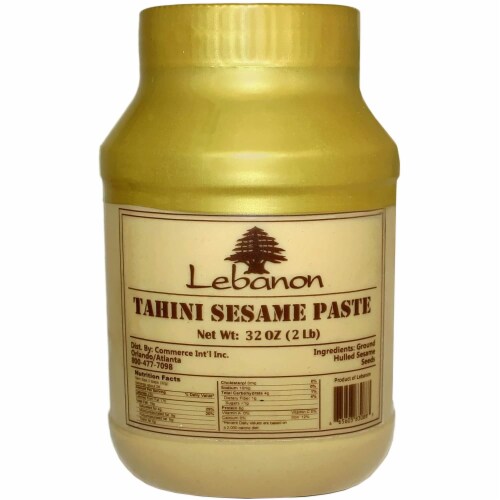 Lebanon Tahina - All Natural Tahini Sesame Paste (2 Lb) 907g Perspective: front