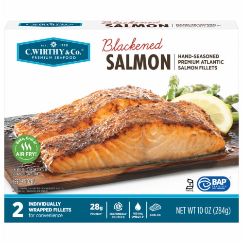 C.Wirthy & Co.® Blackened Atlantic Salmon Fillets Perspective: front