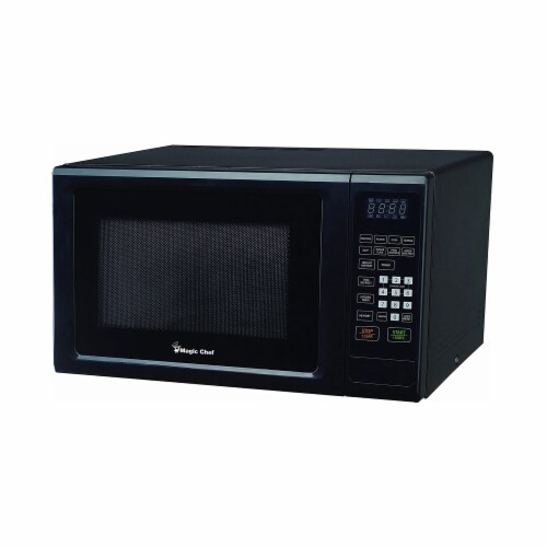 1.1 Cu. Ft. 1000 W Mid Size Microwave Oven Pre-programmed White Stainless  Steel