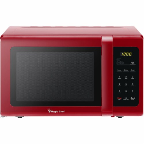 MAGIC CHEF 900-Watt Countertop Microwave Oven - Red Perspective: front
