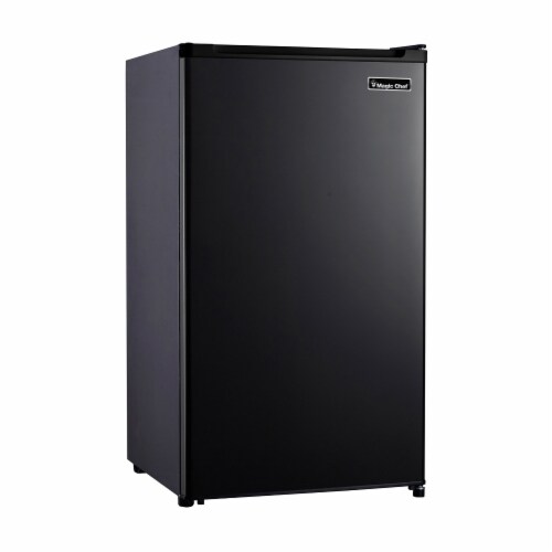 Magic Chef MCAR320BE 3.2 Cu Ft Compact Mini Full Range All Refrigerator, Black Perspective: front